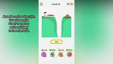 Braindom Level 13 Help the boy cross the valley