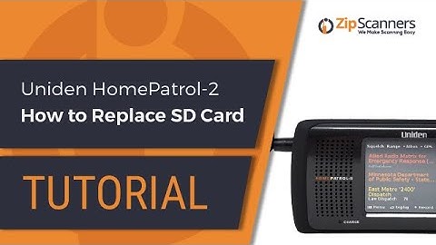 Uniden HomePatrol-2 Police Scanner | How to Replace SD Card