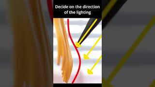How to paint long hair like an anime figure #shorts #airbrush #30ms #plamo