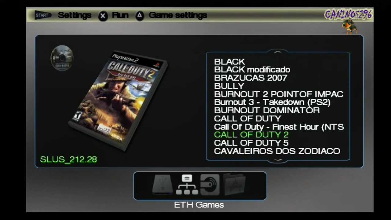 Open ps2 loader 0.9 (usando a função Reset IGR patch) 