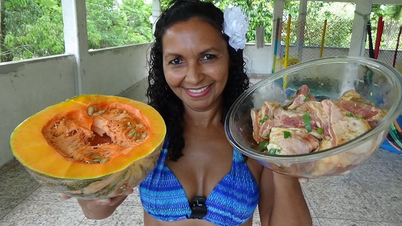 COSTELA COM ABÓBORA FEITO NA LENHA