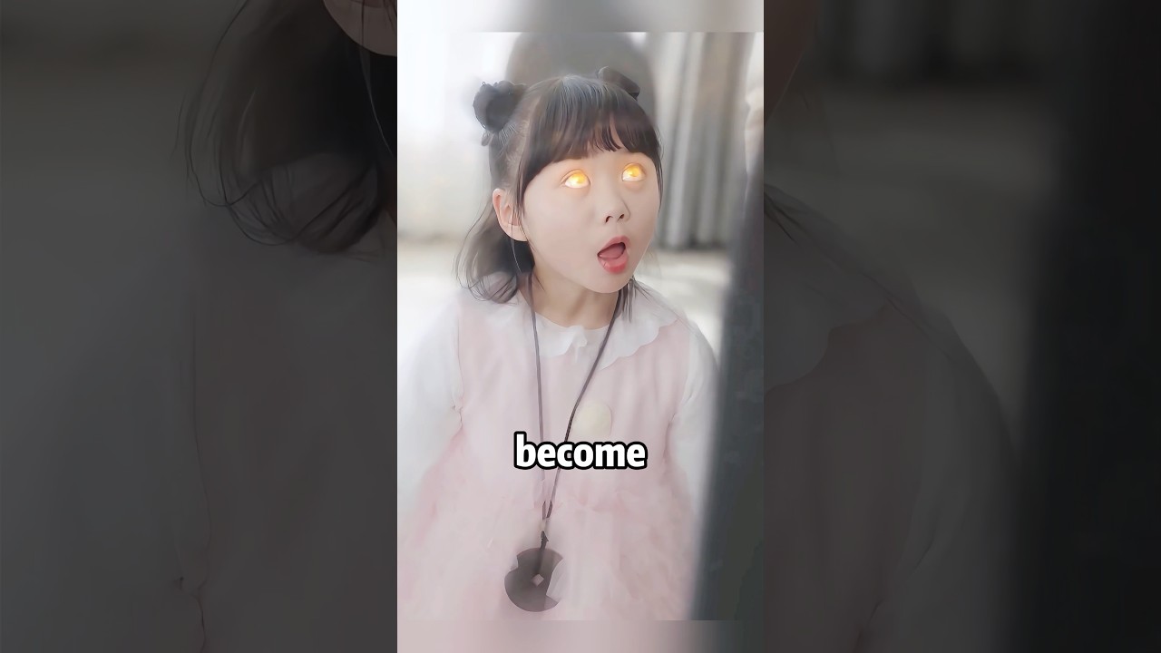 The little girl has magical powers. 