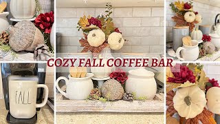 NEW!! FALL 2022 DECORATE WITH ME 🍁 COZY FALL COFFEE BAR IDEAS ☕️ 🍁