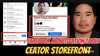 Facebook monetization Tools Creator Storefront | facebook Tutorial Video
