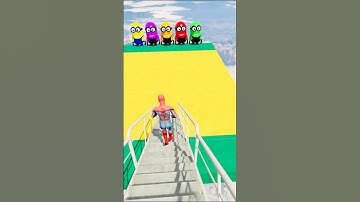 GTA 5 Epic Water Ragdolls Spiderman Jump/Fails Ep 1621 #shorts