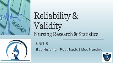 Reliability in research| Reliability & validity in nursing research|Nursing Research Bsc|Msc Nursing