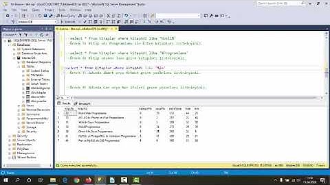 SQL Like(arama yapmak) Komutu