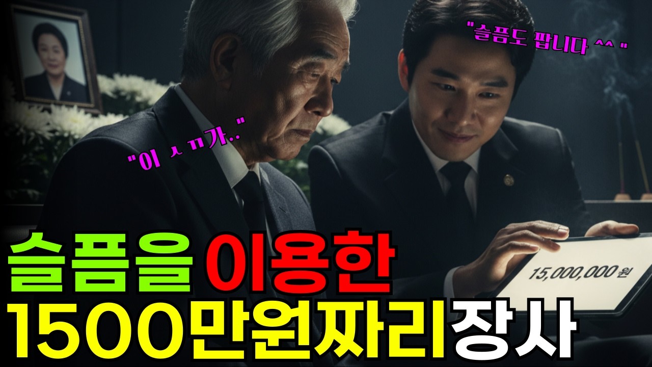 |시니어 오디오북| 아내 장례식날 천오백만 원을 그냥 낸 남자, 한 달 뒤 장례식장이 폐업했다.