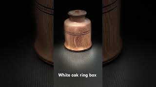 Tonight’s project was a ring box #woodturning #bowlturning #woodturningprojects
