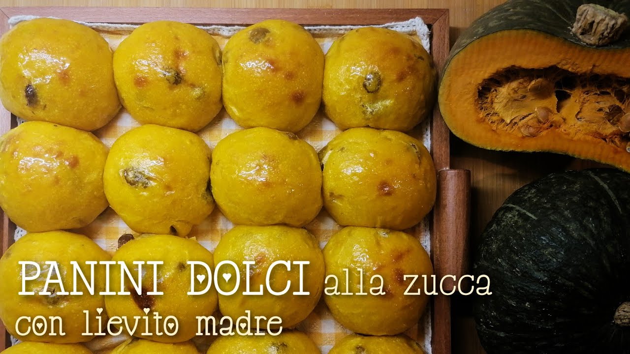 PANINI DOLCI ALLA ZUCCA con lievito madre
