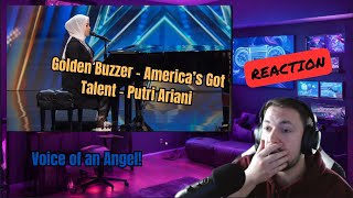 First Time Hearing | Putri Ariani receives the GOLDEN BUZZER from Simon Cowell | AGT 2023 REACTION
