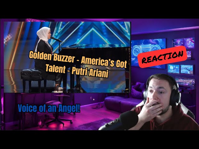 First Time Hearing | Putri Ariani receives the GOLDEN BUZZER from Simon Cowell | AGT 2023 REACTION class=