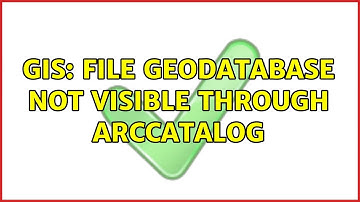 GIS: File geodatabase not visible through ArcCatalog (2 Solutions!!)