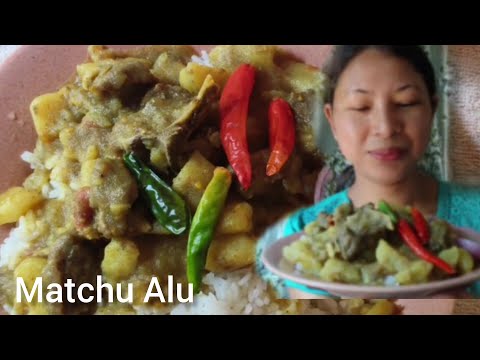 Matchu Alu cha.jok/Beef With Potato Curry/Treo Ni Gam/Garo Style Matchu Alu cha.jok/Beef With Potato Curry/Treo Ni Gam/Garo Style