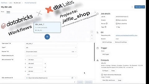 dbt Projects Integration in Databricks Workflows