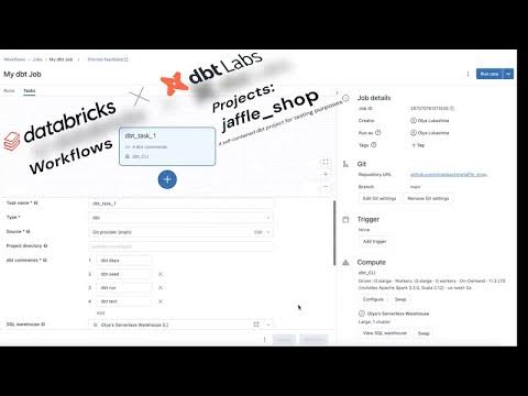 dbt Projects Integration in Databricks Workflows - YouTube