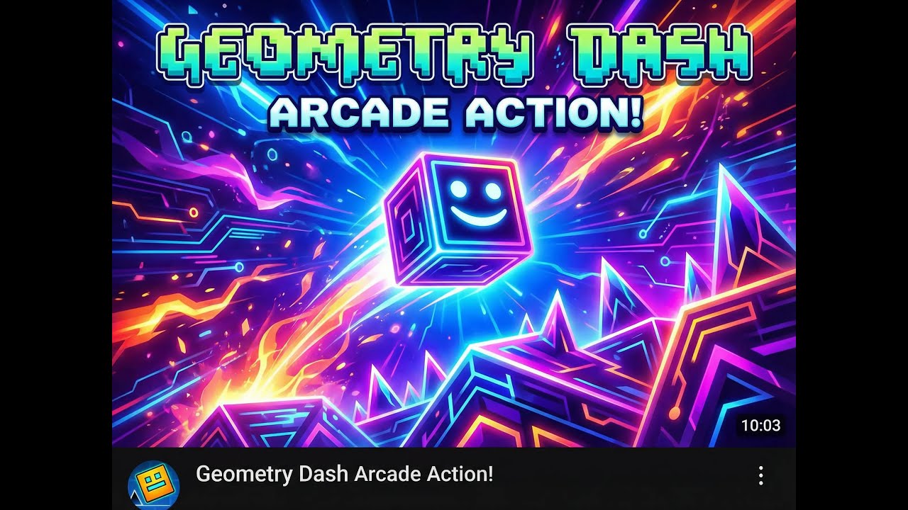 Play Geometry Dash for the first time!!! - YouTube