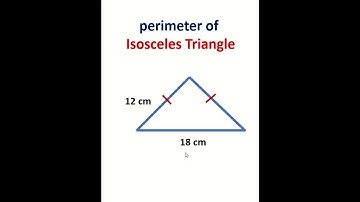perimeter of Isoscelese triangle 🌟- Math teacher بالعربي #triangle