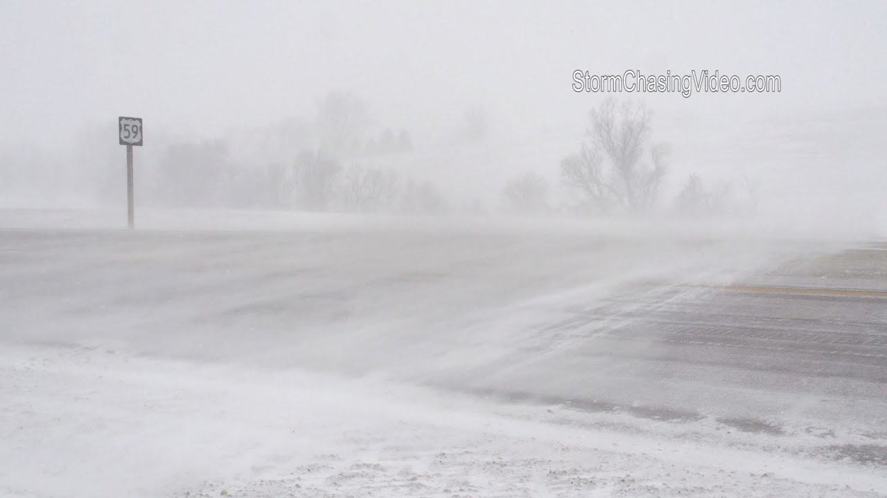 Western IA Extreme Blizzard Conditions 2 2 2016 YouTube