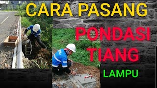 membuat tiang lampu jalan