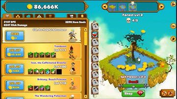 Clicker Heroes Ascending at level 1750
