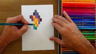 Contemporary Tree Abstract Painting | Oil Pastel & Colored Pencils | Time Lapse | Art Demonstration