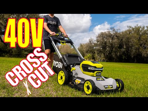 21-inch Ryobi 40V HP Brushless Self-Propelled CROSSCUT Lawnmower Review