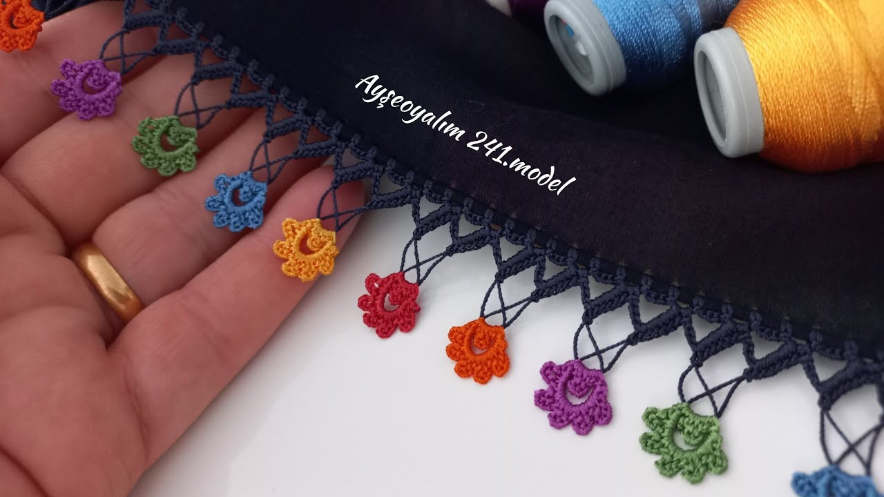 Az kalan iplerinizi değerlendirin İpler renk renk boncuklar gibi duruyor (@ayseoyalim ) 241.model
