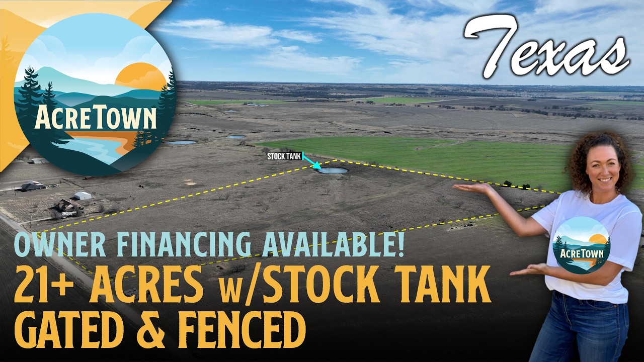 Texas Land for Sale near Hillsboro | 21+ acres w/Pond | Gated & Fenced | 25 mins from Lake Whitney
