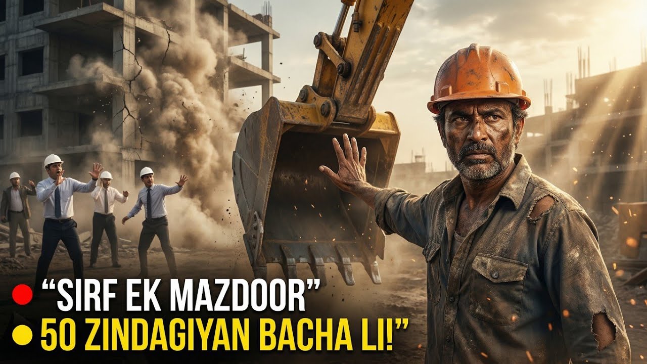“Engineers Ne Nazar Andaaz Kiy | Ek Mazdoor Ne Building Girne Se Bacha Li | Moral Story