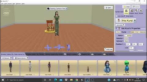 Projek 1 Cara Membuat Animasi Duduk di Alice 3