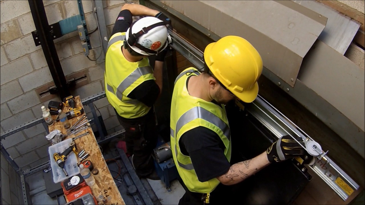 GAL Elevator Door Parts Installation - YouTube