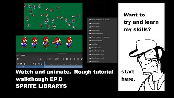 Sprite library example. rough walk-through series ep 0