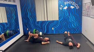 Eccentric Supine 90:90 Shoulder External Rotation   Band
