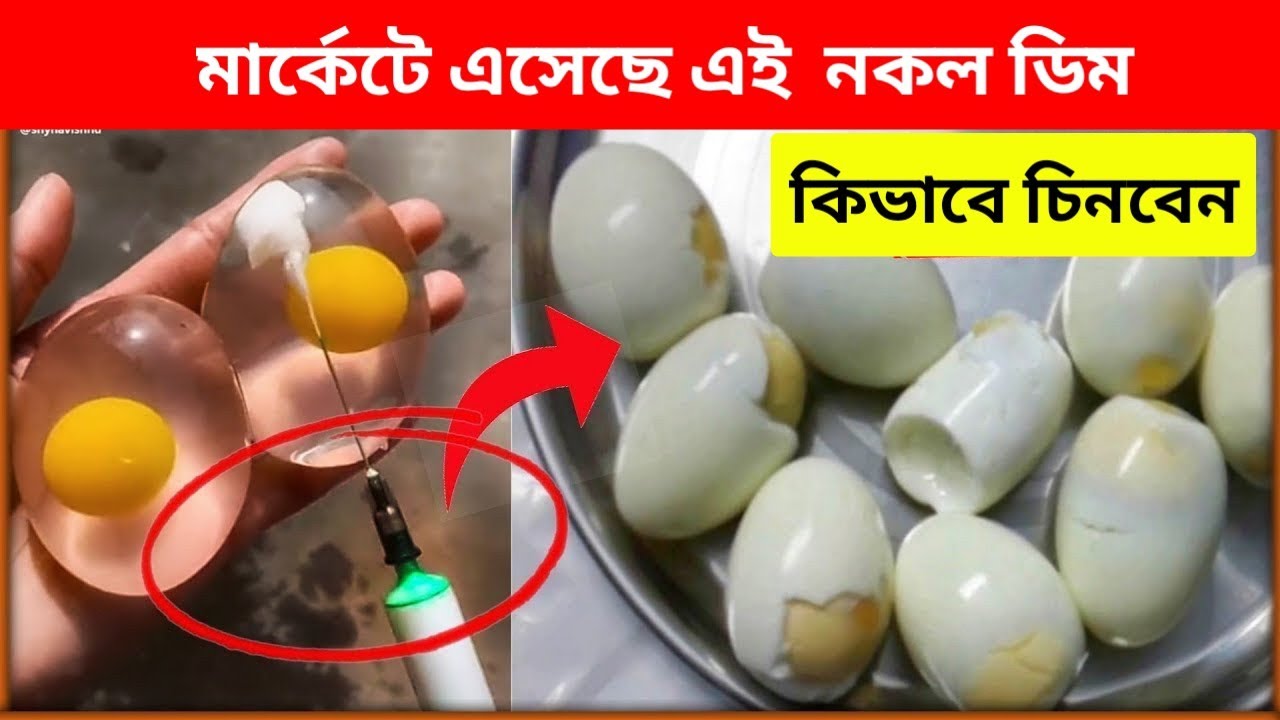 দেখুন কিভাবে ইঞ্জেকশনের সাহায্যে নকল ডিম তৈরী করা হচ্ছে// DON'T EAT EGG