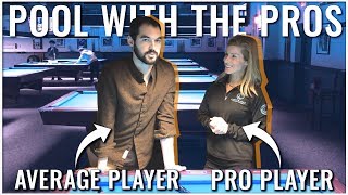 Average pool player gets destroyed by professional player Jennifer Barretta | From Average To Good Information