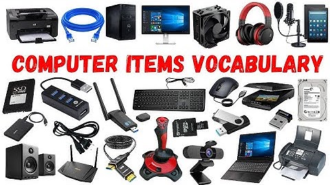 "Computer Items Names in English with Pictures 💻🖱️ | Learn Computer Vocabulary & Pronunciation"