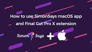 Using Simon Says macOS App/FCP X Extension screenshot 2