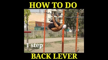 HOW TO LEARN BACK LEVER  #shorts
