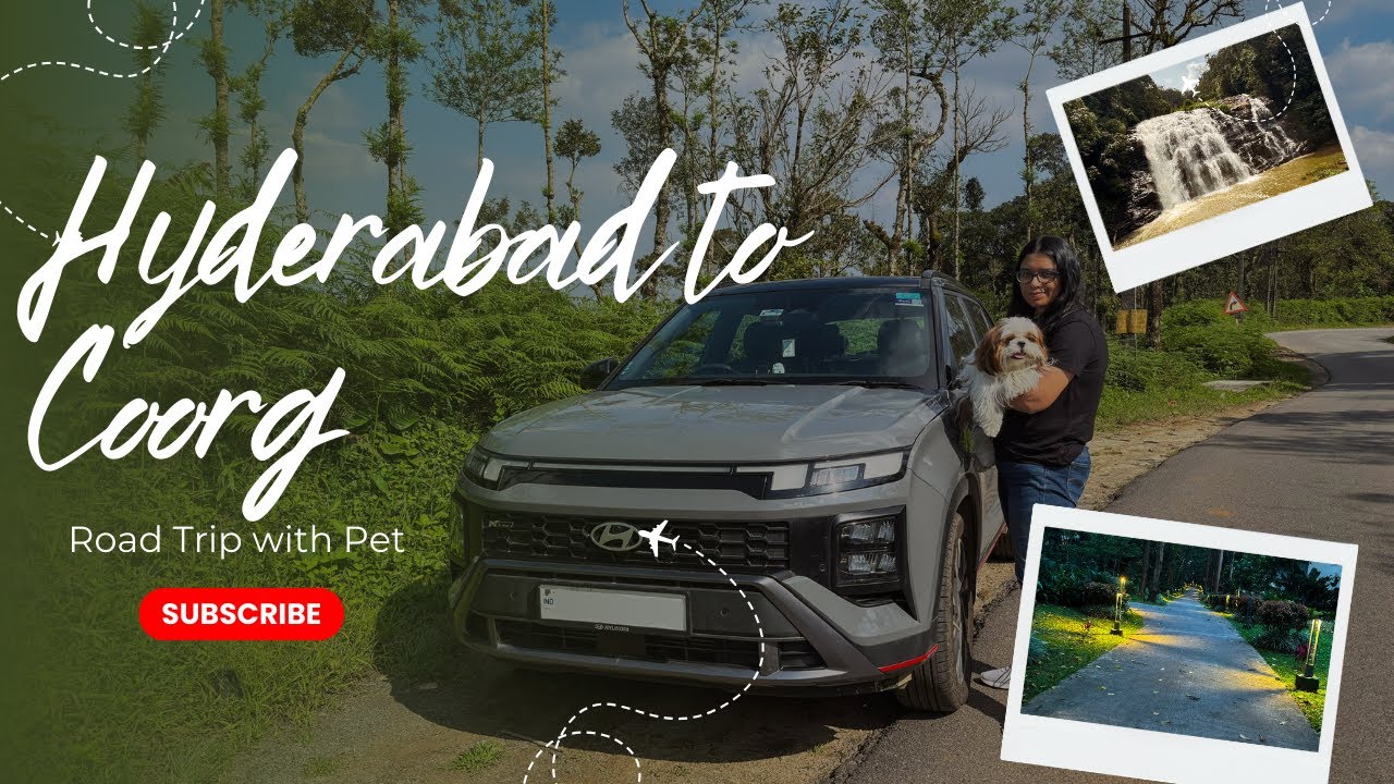 Hyderabad To Coorg Road Trip via Bengaluru and Mysuru | Road Trip With Pets | Coorg Ep 1