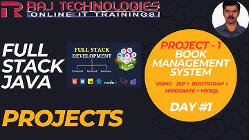 Java Full Stack Projects | JSP + Bootstrap + Hibernate + MySQL | Book Management System | Day 1