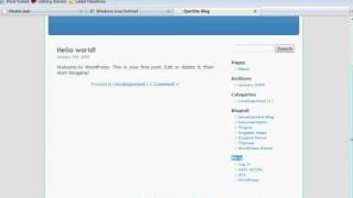 WordPress Lesson 2 LogOn