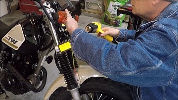 part 2 Front turn signal/running lights install Yamaha TW200