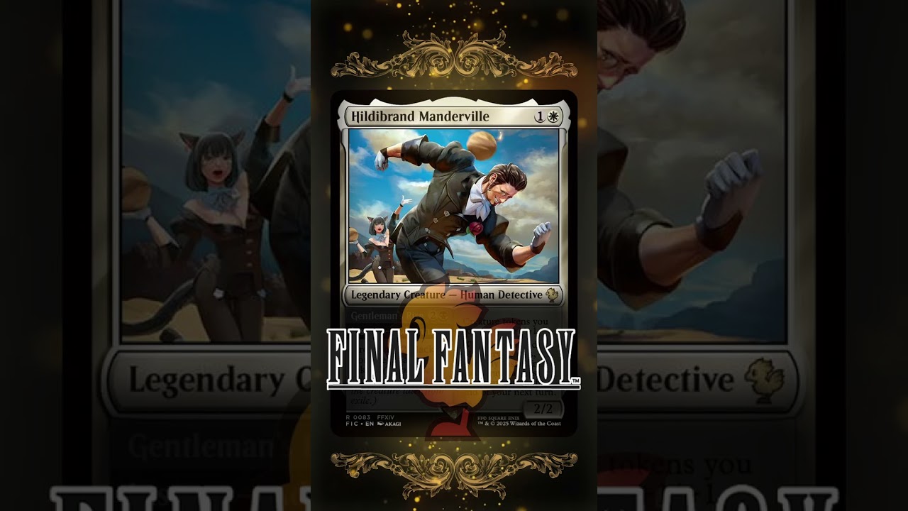 mtg final fantasy hildibrand Manderville (Surge Foil) [FINAL Commander] Creature tokens you control get +1/+1 Final Fantasy Magic The Gathering