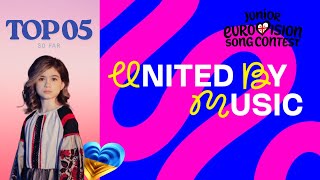 JUNIOR EUROVISION 2025 - MY TOP 05 SO FAR( 🇺🇦)
