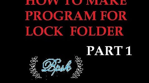 HOW TO MAKE PROGRAM FOR LOCK FOLDER | MAKE MODERN APP | C# / VB.NET | #1