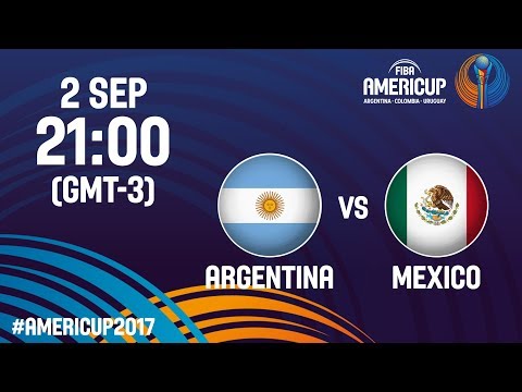 Argentina v Mexico - Full Game - FIBA AmeriCup 2017 (MEX, INA, MAL, TPE, IND only!)