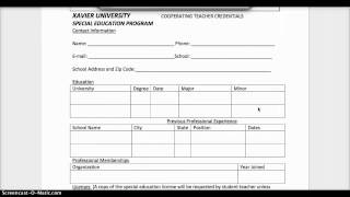 Gifted Field Experience Handbook Forms