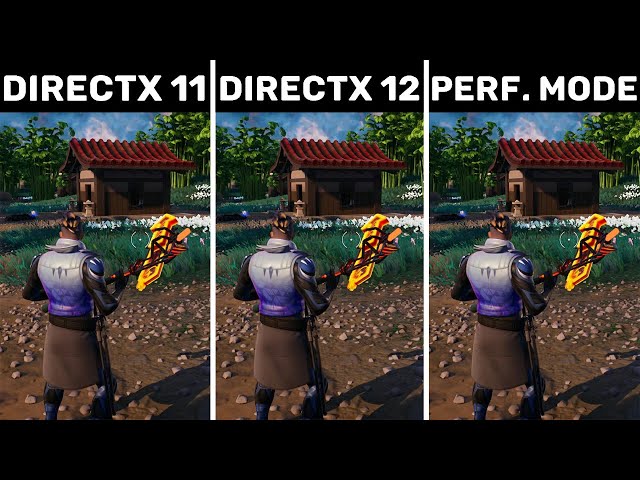 Fortnite - DirectX 11 vs DirectX 12 vs Performance Mode - FPS Test