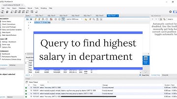 Query To Find highest, lowest and Average Salary In Each Department | SQL Interview Question